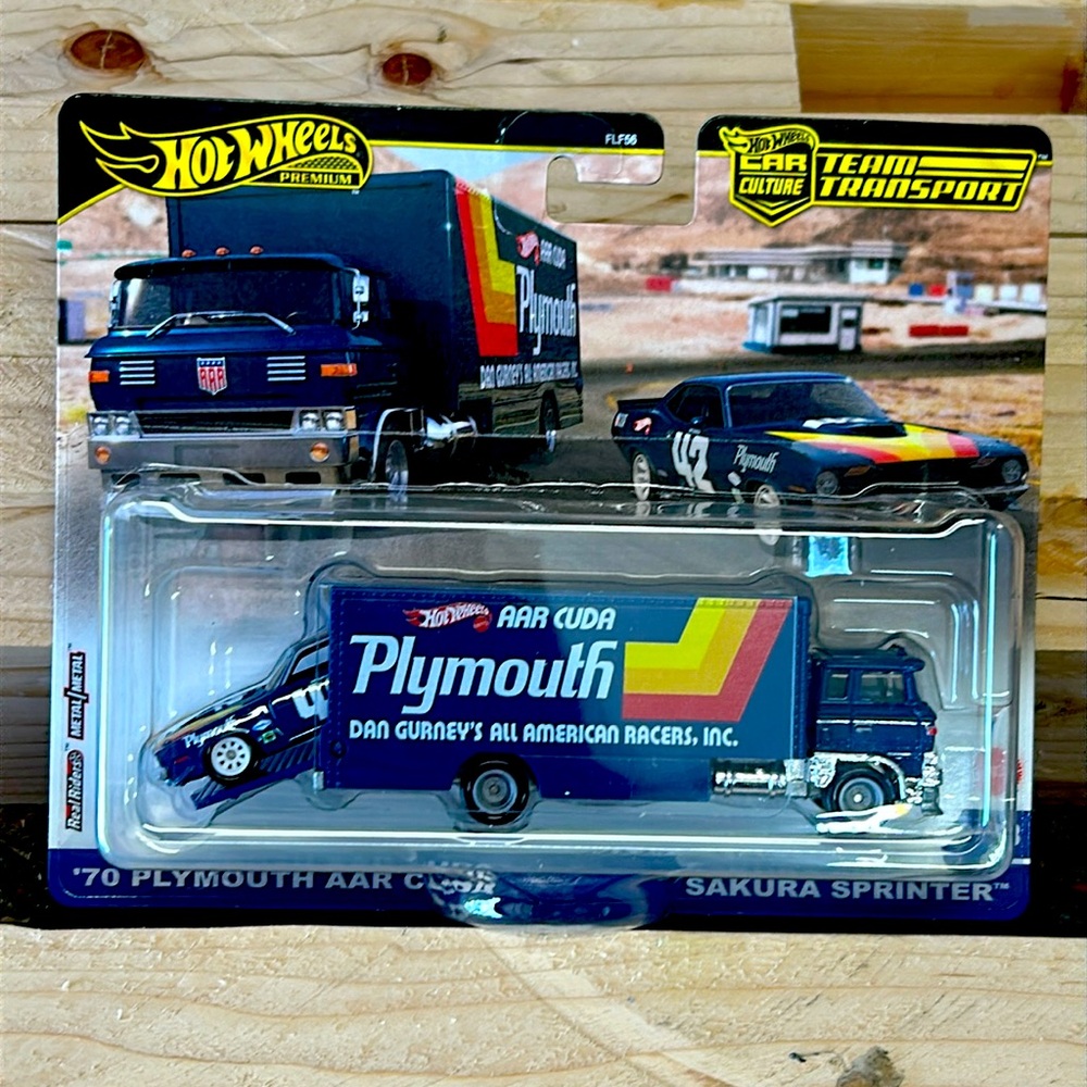 HW CAR CULTURE TEAM TRANSPORT PLYMOUTH AAR CUDA SAKURA SPRINTER #63